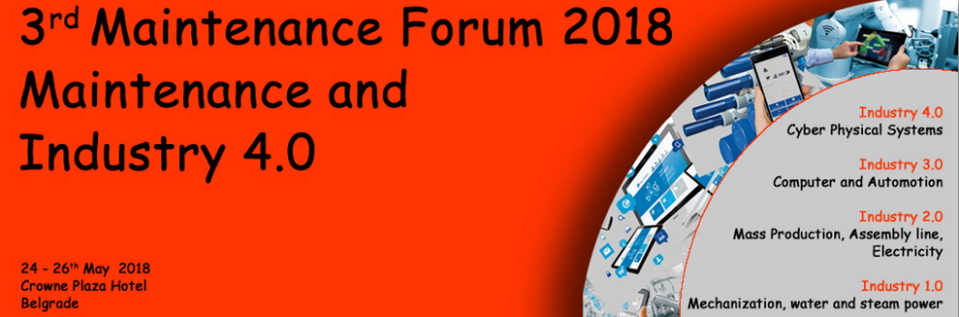 Међународни научно-стручни скуп „Maintenance Forum 2018“ од 24. до 26. маја у Београду