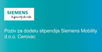 Стипендије Siemens Mobility за студенте Машинског факултета – рок за пријаву продужен до 15. новембра
