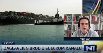 ТВН1: Проф. др Игор Бачкалов о узроцима блокаде Суецског канала