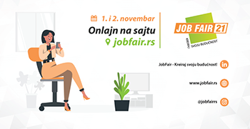 Сајам послова и пракси JobFair – Креирај своју будућност! – 1. и 2. новембра