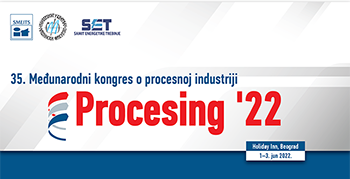 Procesing `22 –Међународни конгрес о процесној индустрији, од 1. до 3. јуна у Београду