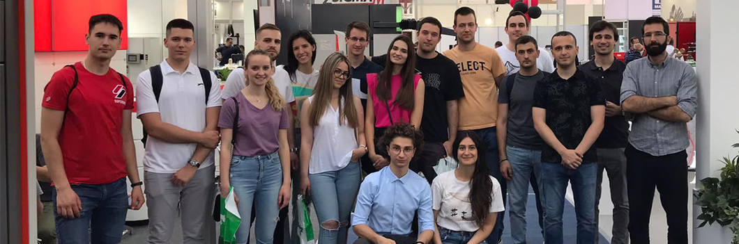 Студенти Модула за производно машинство на Сајму технике